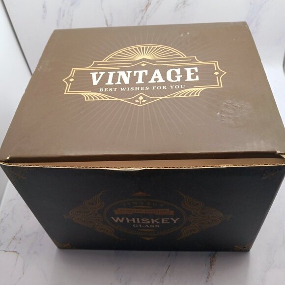 Whiskey Glass 1973 NWT & Men Tie Buffums EUC - Picture 3 of 12